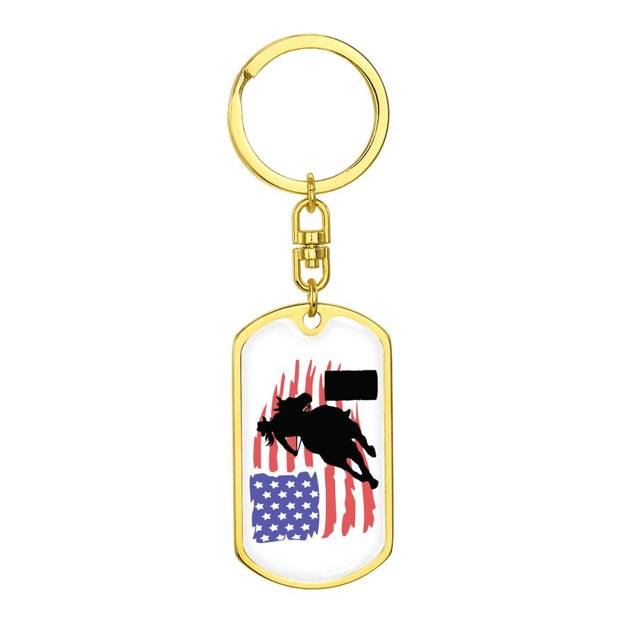 American Barrel Racer Keychain - 2 styles available - Yellowstone Style