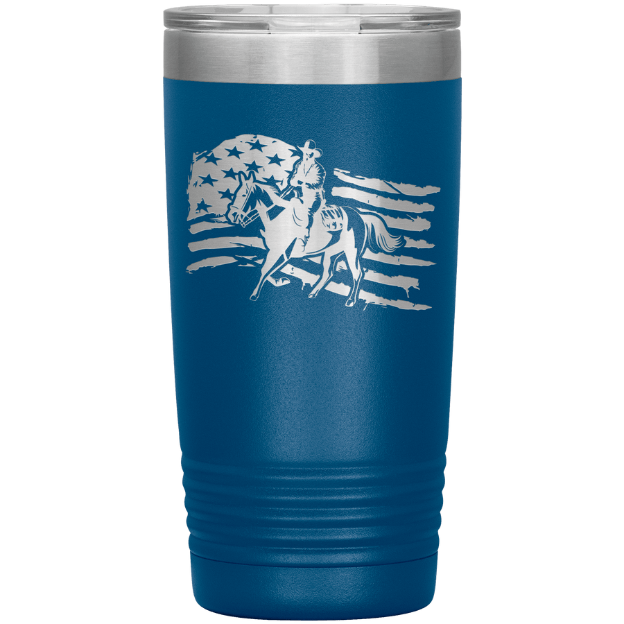 American Cowboy 20 oz Tumbler - 13 colors available - Yellowstone Style
