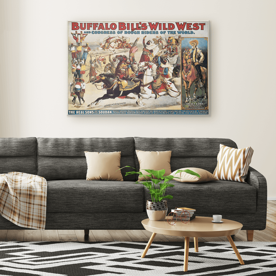 Buffalo Bill's Wild West & Congress Vintage Poster