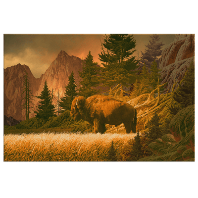Buffalo in the Rockies - 5 sizes available - Yellowstone Style