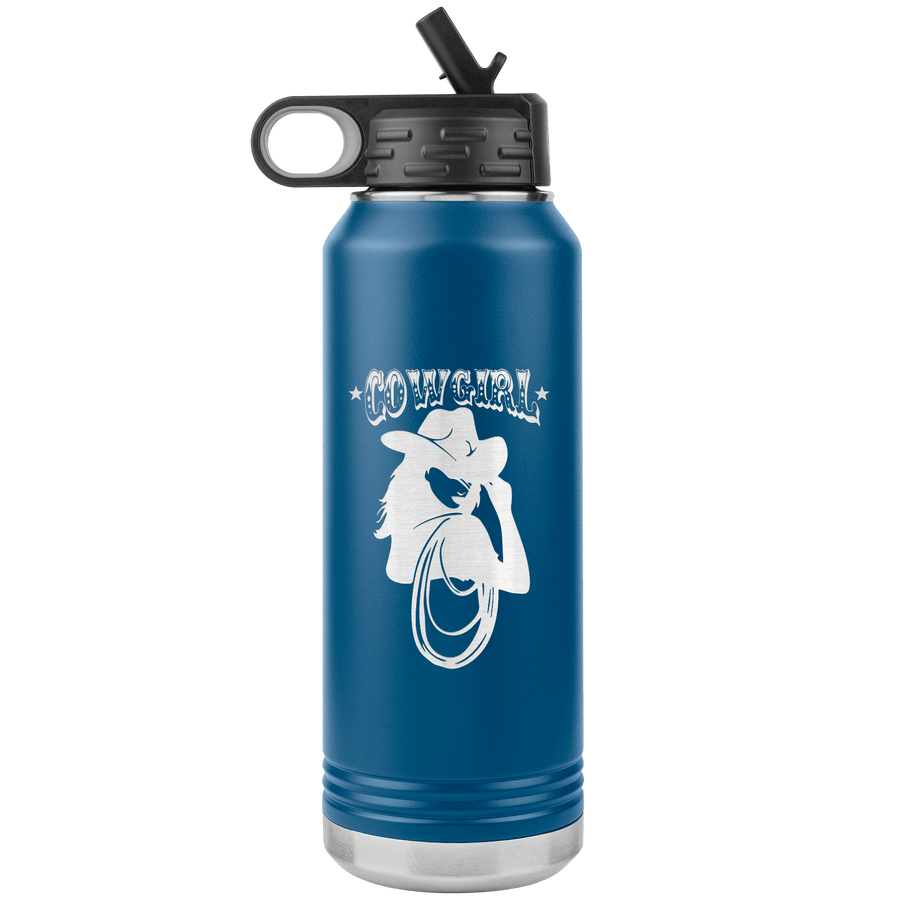 Cowgirl 32 oz Water Bottle Tumbler - 13 colors available
