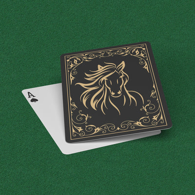 Horse w/Flowing Mane Playing Cards - Yellowstone Style