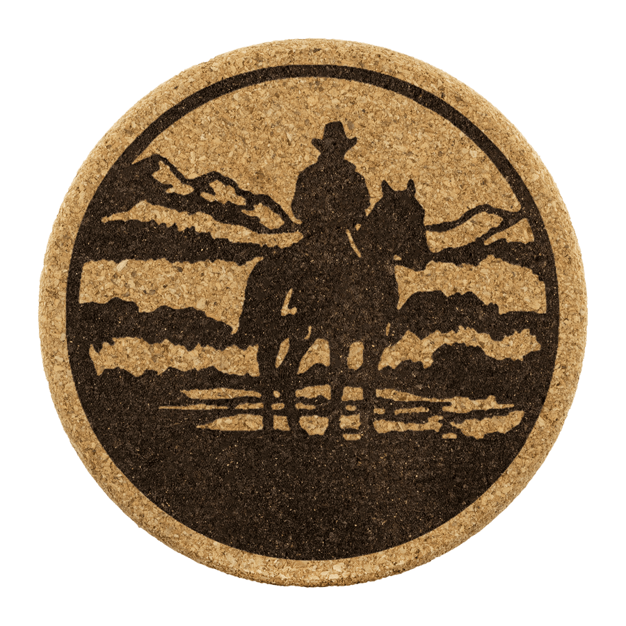 Lone Rider Round Coasters - Yellowstone Style