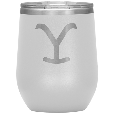Yellowstone Y 12 oz Wine Tumbler - 13 colors available - Yellowstone Style