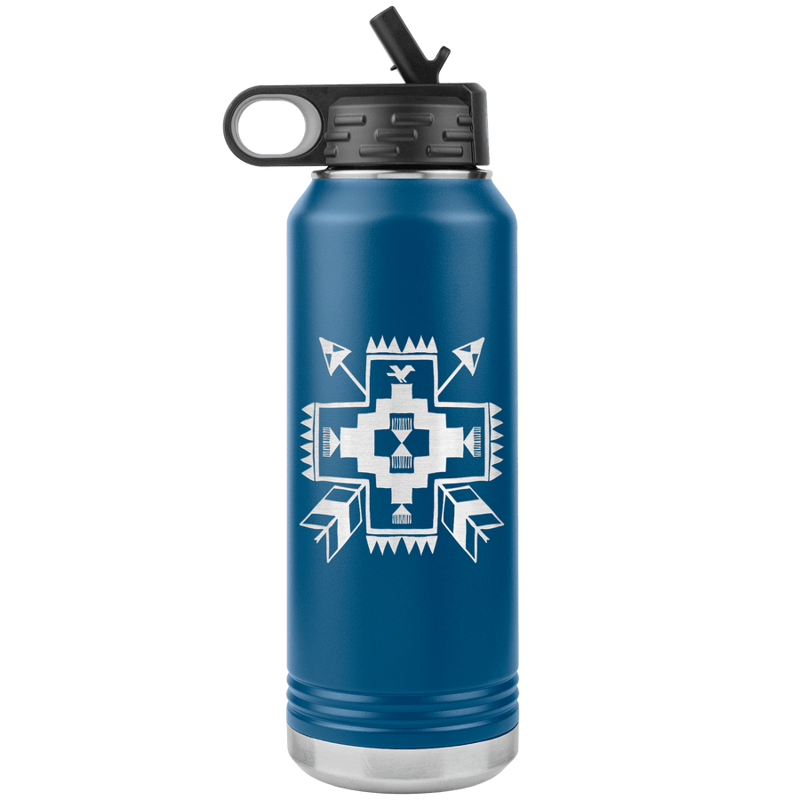 Southwest Cross 32 oz Water Bottle Tumbler - 13 colors available