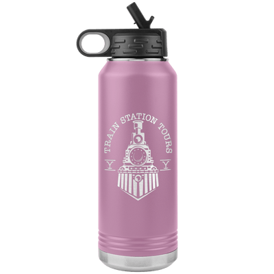 Train Station Tours 32 oz Water Bottle Tumbler - 13 colors available - Yellowstone Style