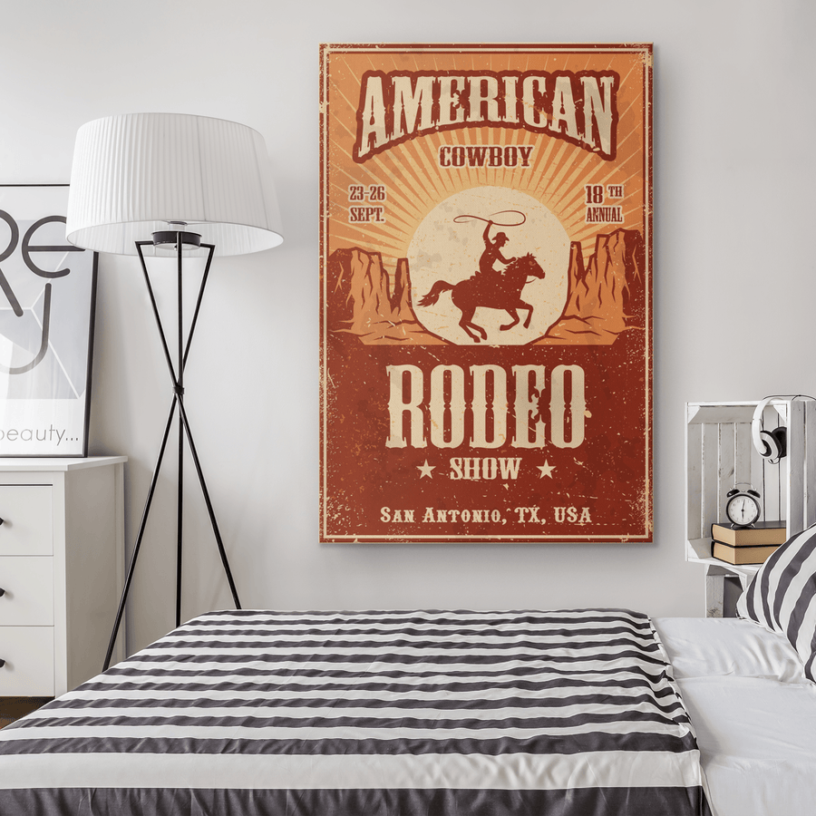 Vintage Rodeo Show Poster - Yellowstone Style