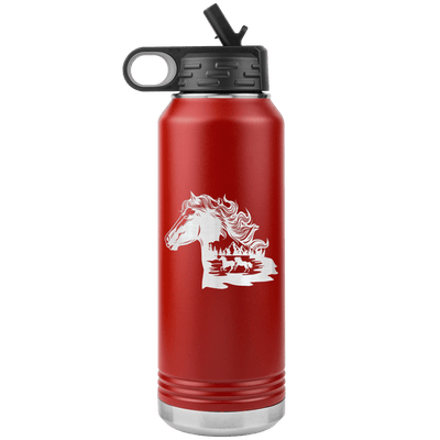 Wild Horses 30 oz Water Bottle Tumbler - 13 colors available - Yellowstone Style
