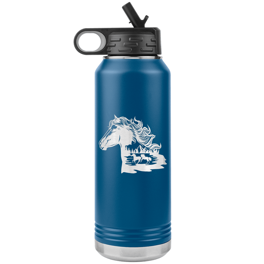Wild Horses 30 oz Water Bottle Tumbler - 13 colors available