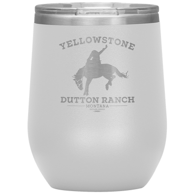 Yellowstone Bucking Horse 12 oz Wine Tumbler - 13 colors available - Yellowstone Style