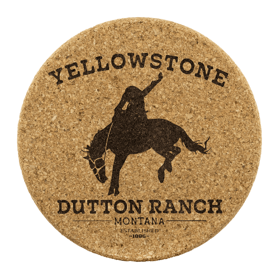 Yellowstone Bucking Horse Round Coasters