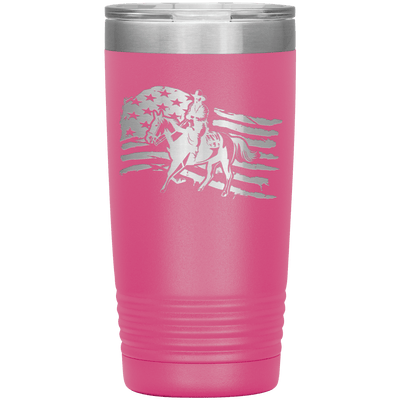 American Cowboy 20 oz Tumbler - 13 colors available - Yellowstone Style