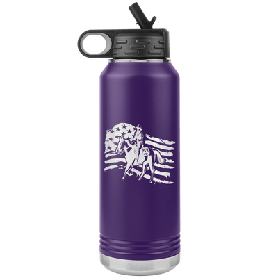 American Cowboy 32 oz Water Bottle Tumbler - 13 colors available - Yellowstone Style