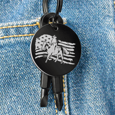 American Cowboy Screwdriver Keychain - 2 sizes available - Yellowstone Style