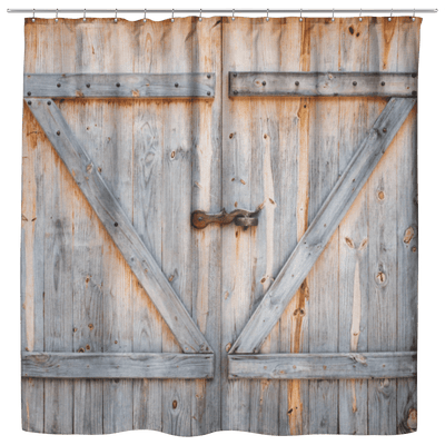 Barn Doors Shower Curtain - Yellowstone Style