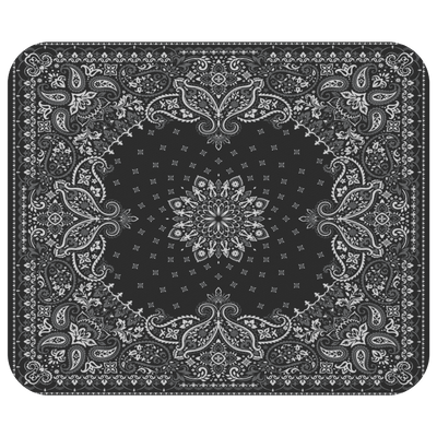 Black & White Bandana Mousepad - Yellowstone Style