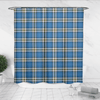 Blue Plaid Shower Curtain - Yellowstone Style