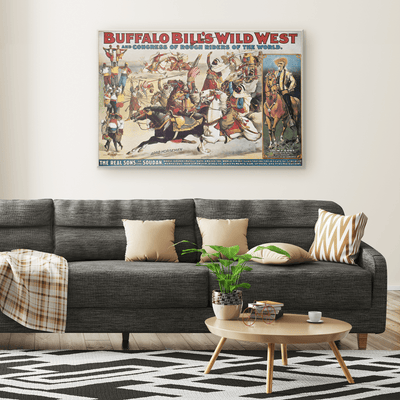 Buffalo Bill's Wild West & Congress Vintage Poster - Yellowstone Style