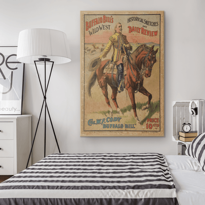 Buffalo Bill's Wild West Vintage Poster - Yellowstone Style
