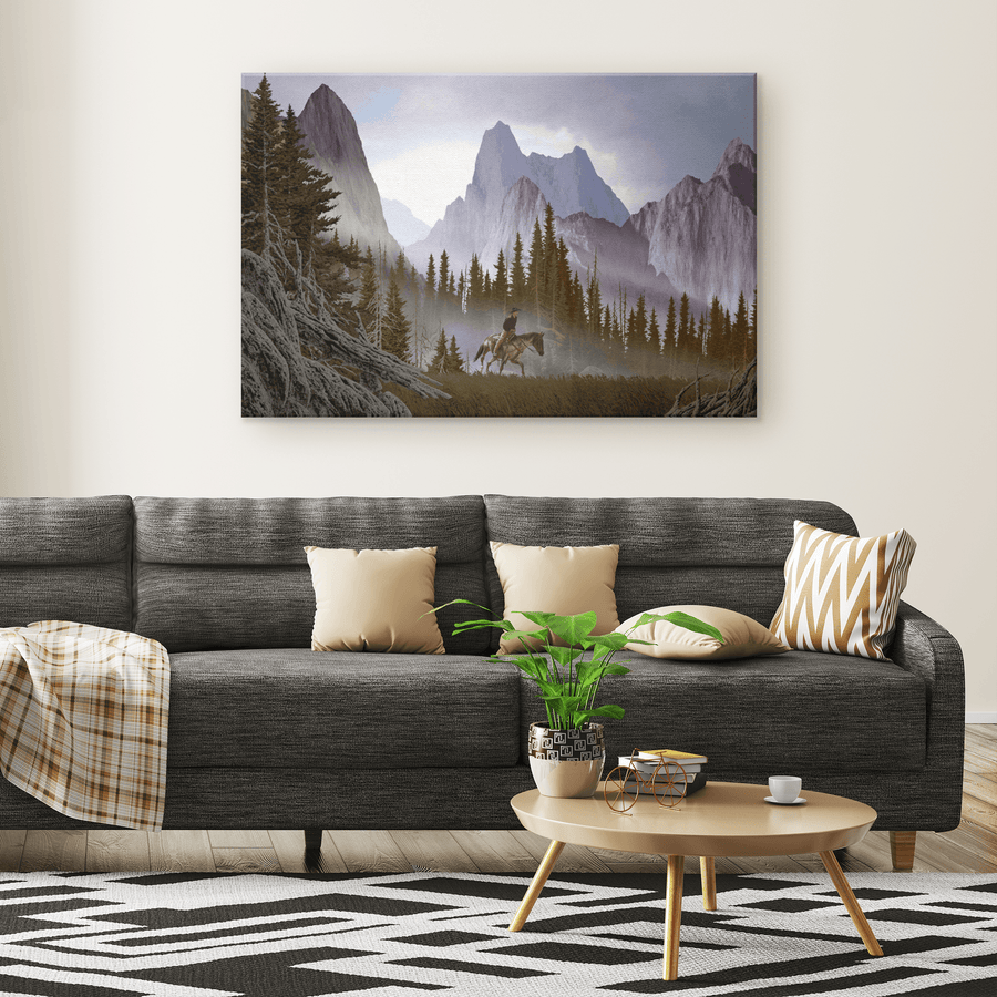 Cowboy in the Rockies - 5 sizes available