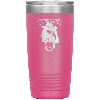 Cowgirl 20 oz Tumbler - 13 colors available - Yellowstone Style