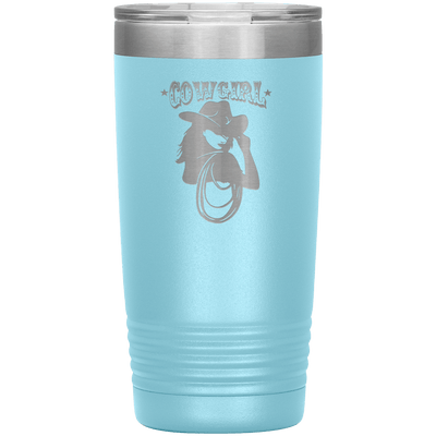 Cowgirl 20 oz Tumbler - 13 colors available - Yellowstone Style