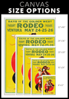 Days of the Golden West Rodeo Poster - Yellowstone Style