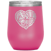 Eagle's Heart 12 oz Wine Tumbler - 13 colors available - Yellowstone Style