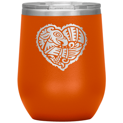 Eagle's Heart 12 oz Wine Tumbler - 13 colors available - Yellowstone Style