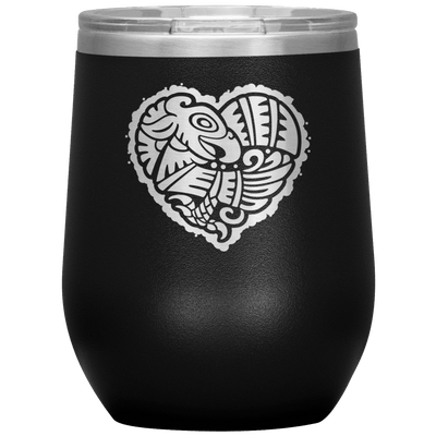 Eagle's Heart 12 oz Wine Tumbler - 13 colors available - Yellowstone Style