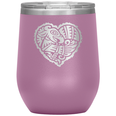 Eagle's Heart 12 oz Wine Tumbler - 13 colors available - Yellowstone Style