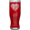 Eagle's Heart 20 oz Pilsner Tumbler - 13 colors available - Yellowstone Style