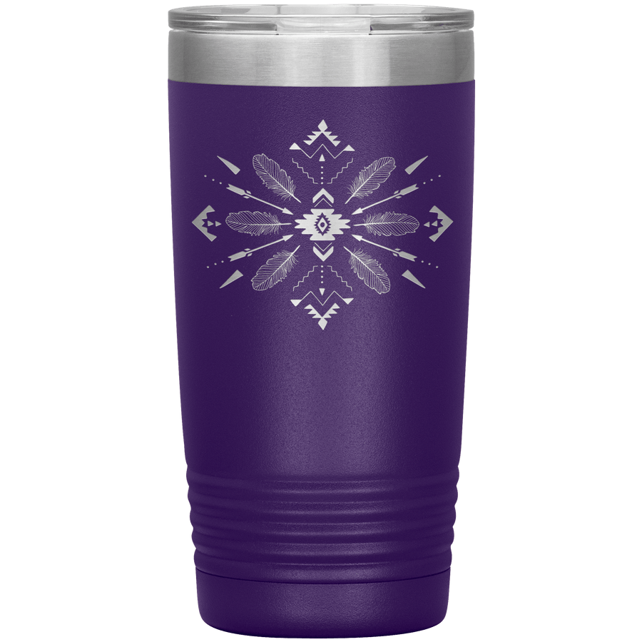 Feathered Arrows 20 oz Tumbler - 13 colors available