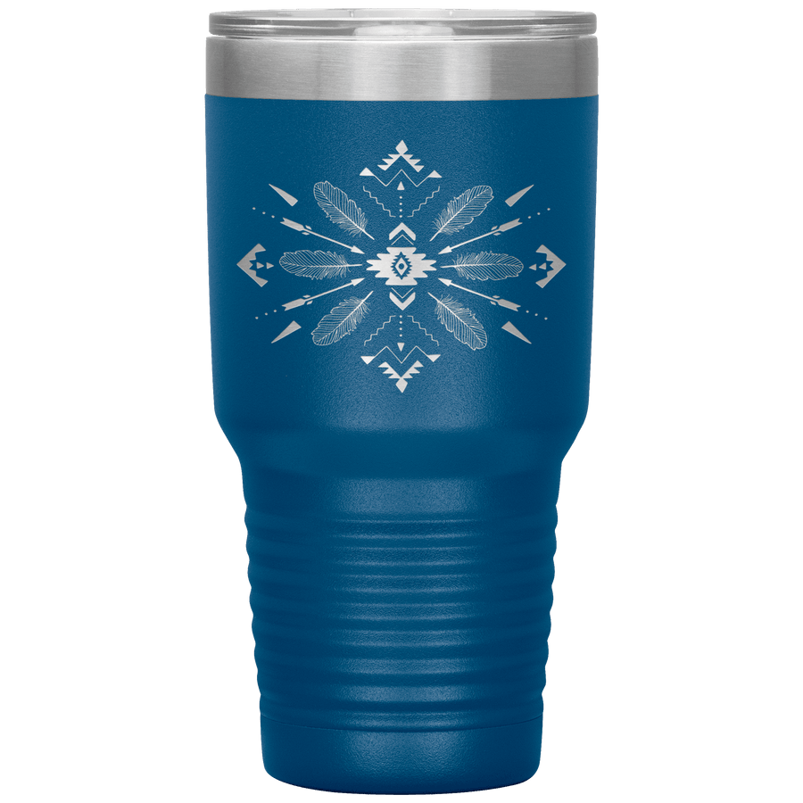 Feathered Arrows 30 oz Tumbler - 13 colors available