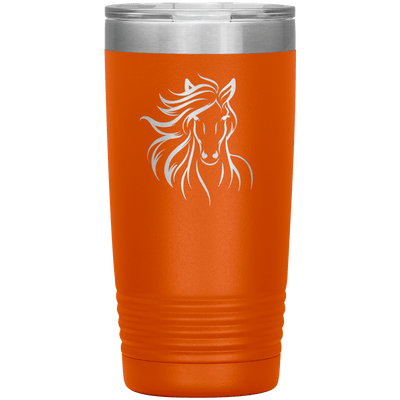 Flowing Mane 20 oz Tumbler - 13 colors available - Yellowstone Style