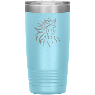 Flowing Mane 20 oz Tumbler - 13 colors available - Yellowstone Style