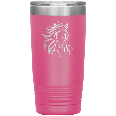 Flowing Mane 20 oz Tumbler - 13 colors available - Yellowstone Style