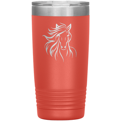 Flowing Mane 20 oz Tumbler - 13 colors available - Yellowstone Style