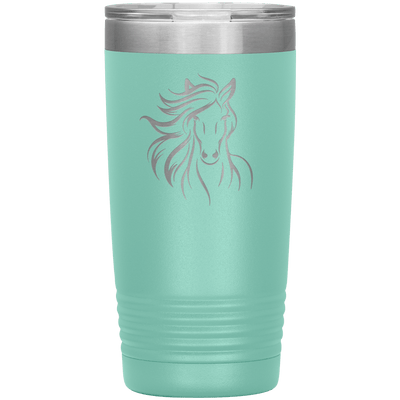 Flowing Mane 20 oz Tumbler - 13 colors available - Yellowstone Style