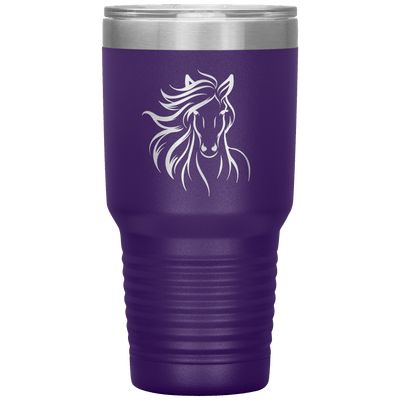 Flowing Mane 30 oz Tumbler - 13 colors available - Yellowstone Style