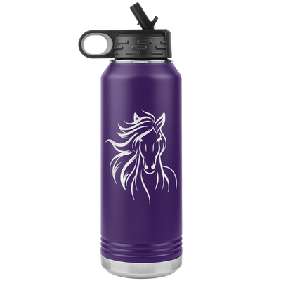 Flowing Mane 32 oz Wine Bottle Tumbler - 13 colors available - Yellowstone Style