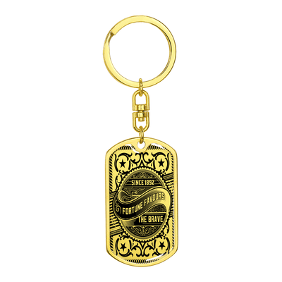 Fortune Favours the Brave Keychains - 2 styles available - Yellowstone Style