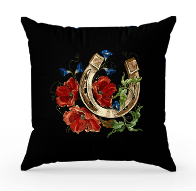 Golden Horseshoe Pillow with Cover - 3 sizes available - Yellowstone Style