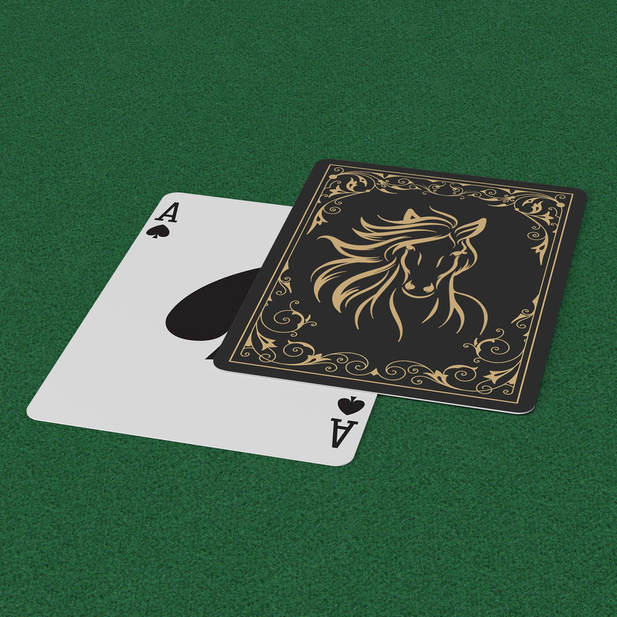 Horse w/Flowing Mane Playing Cards