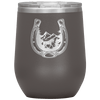 Horseshoe Mountain 12 oz Wine Tumbler - 13 colors available - Yellowstone Style
