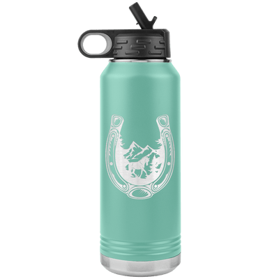 Horseshoe Mountain 32 oz Water Bottle Tumbler - 13 colors available - Yellowstone Style