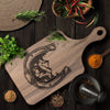 Horseshoe Mountain Cutting Board w/Handle - choose size - Yellowstone Style