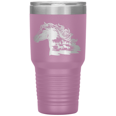 Wild Horses 30 oz Tumbler - 13 colors available - Yellowstone Style
