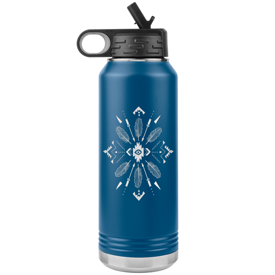 Feathered Arrows 32 oz Water Bottle Tumbler - 13 colors available