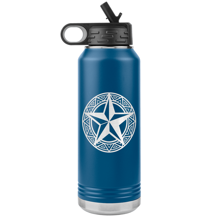 Lone Star 32 oz Water Bottle Tumbler - 13 colors available